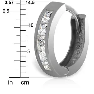 1.58 Carat 14K Solid White Gold Blooming Bloom Cubic Zirconia Earrings