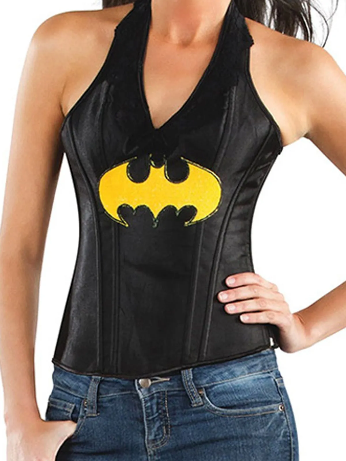Batgirl Leather-Look Halter Top for Adults - Warner Bros DC Comics