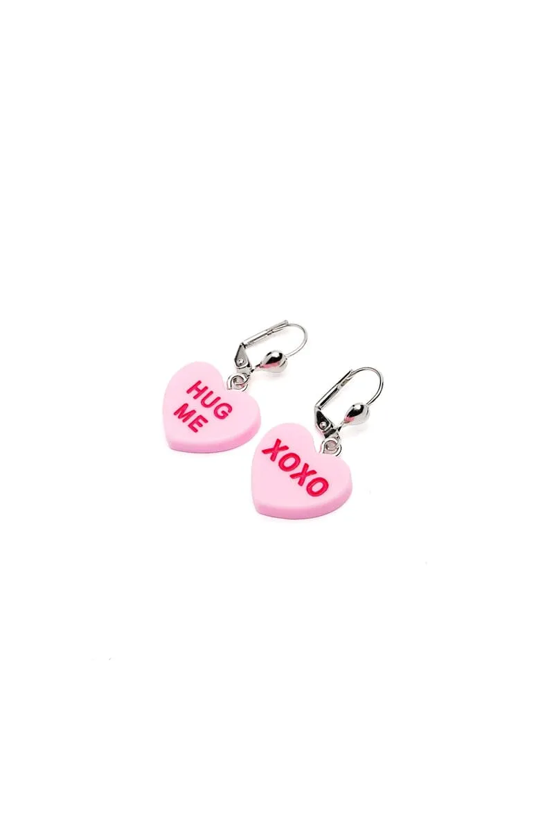 Candy Heart Charm Earrings