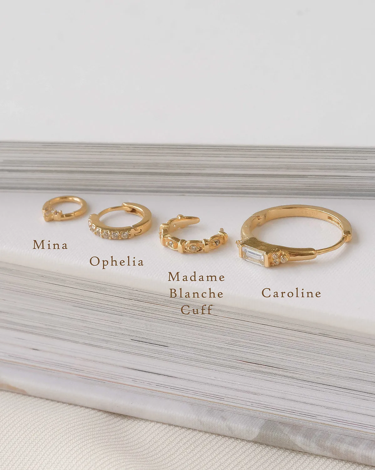 Caroline Baguette Hoops