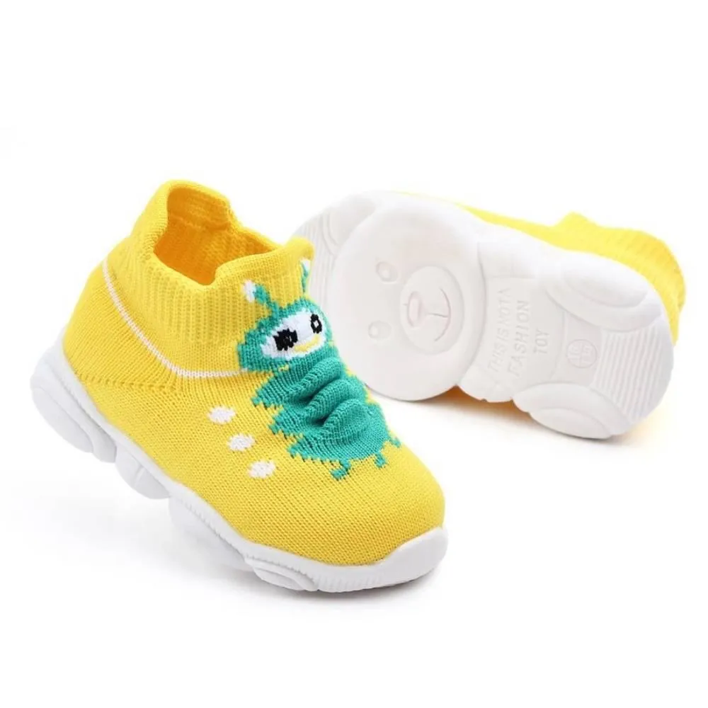 COTTNBABY Unisex Caterpillar Knit Sneaker Shoes For Toddler