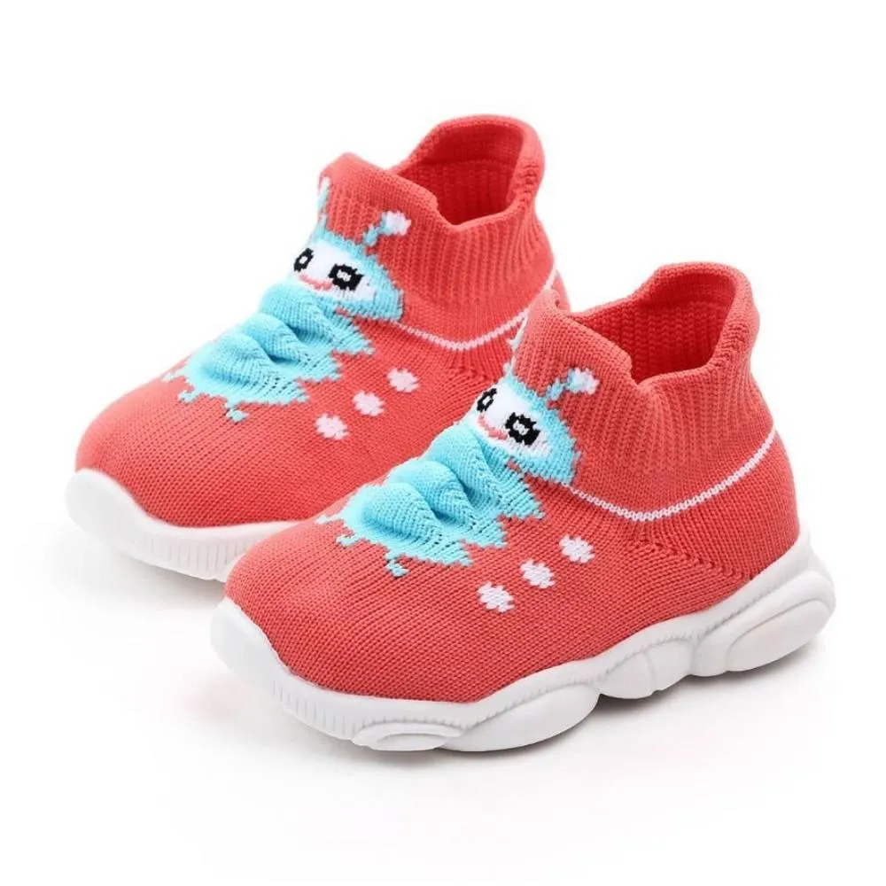COTTNBABY Unisex Caterpillar Knit Sneaker Shoes For Toddler