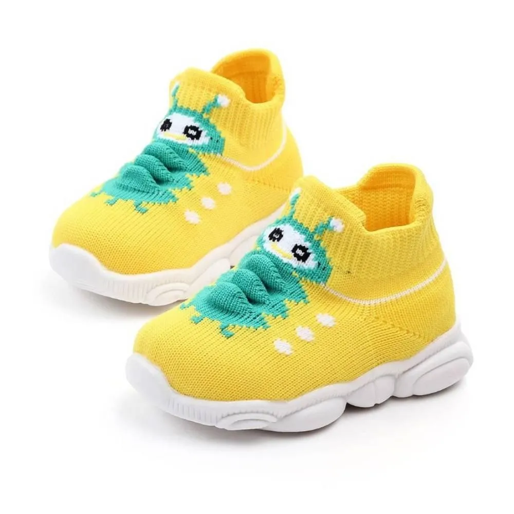 COTTNBABY Unisex Caterpillar Knit Sneaker Shoes For Toddler