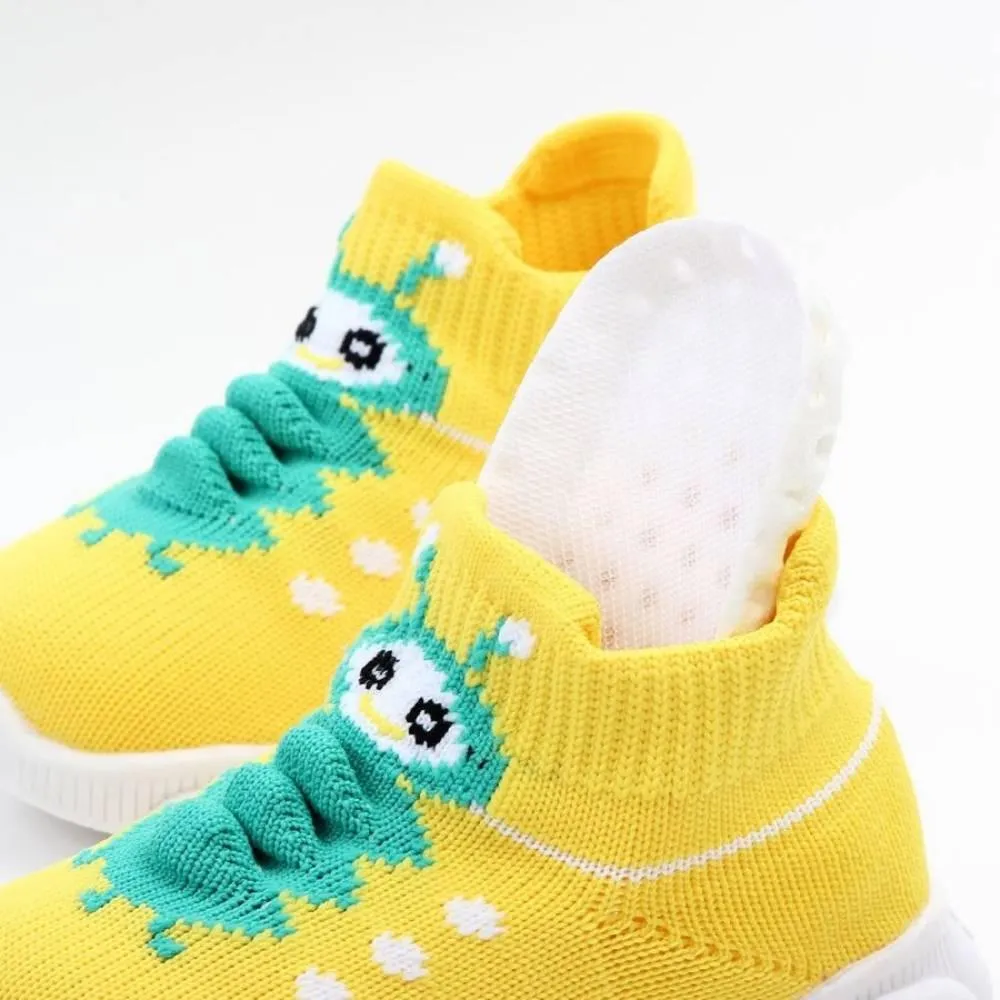 COTTNBABY Unisex Caterpillar Knit Sneaker Shoes For Toddler