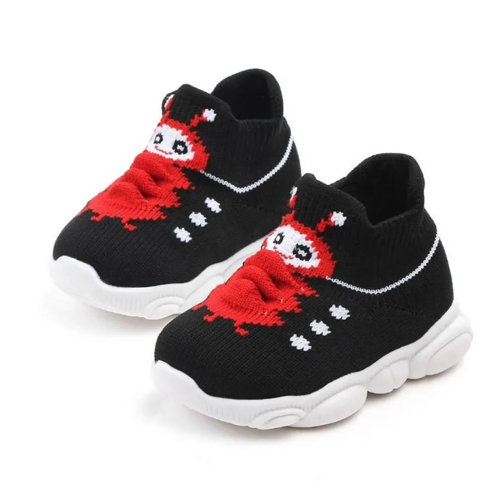 COTTNBABY Unisex Caterpillar Knit Sneaker Shoes For Toddler