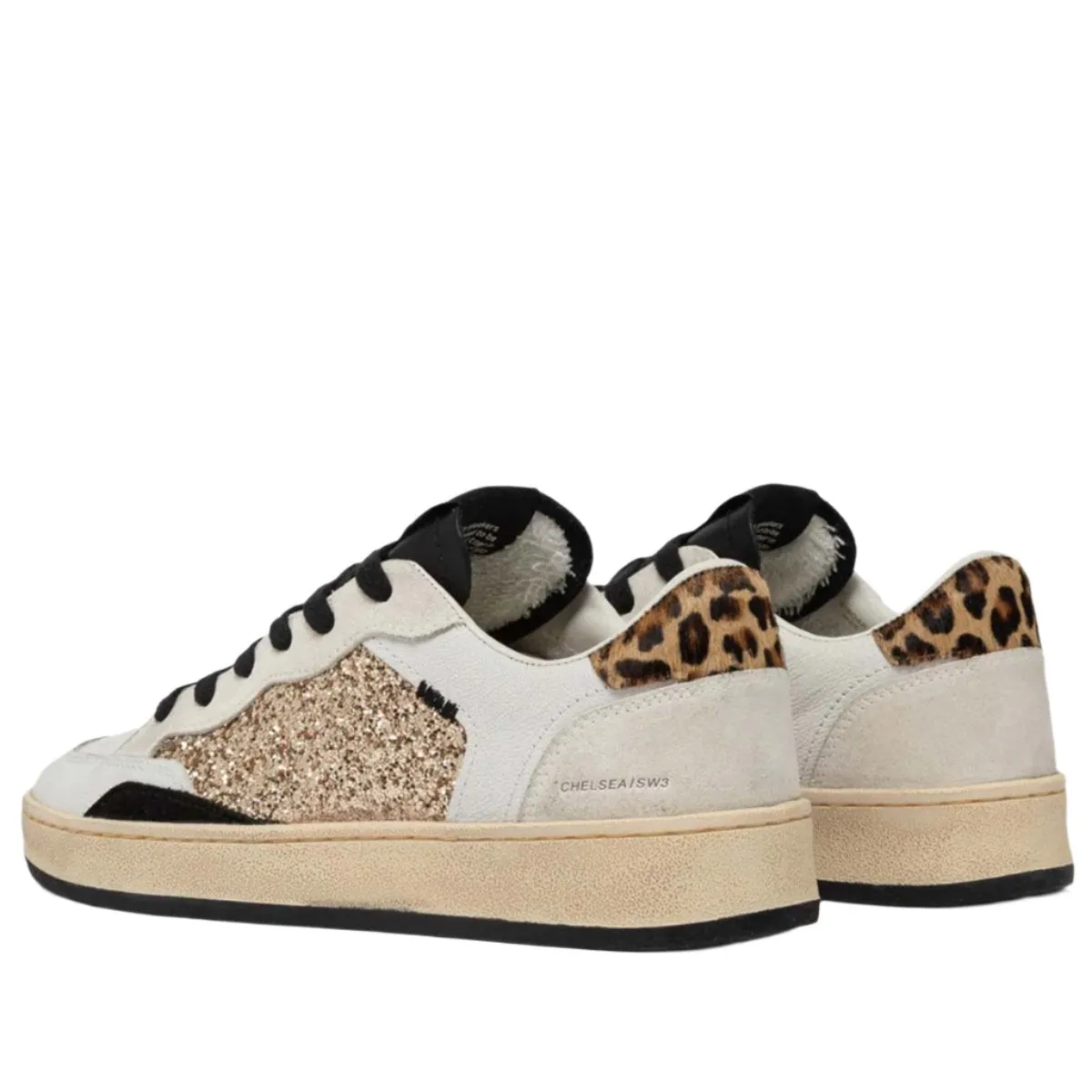 CRIME LONDON CHELSEA GOLD SNEAKERS