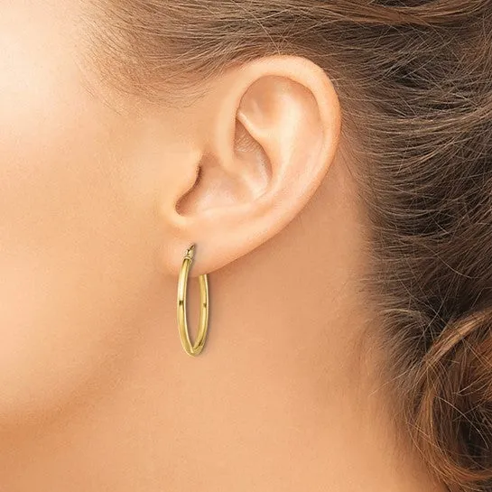 Gold Tone Hoops