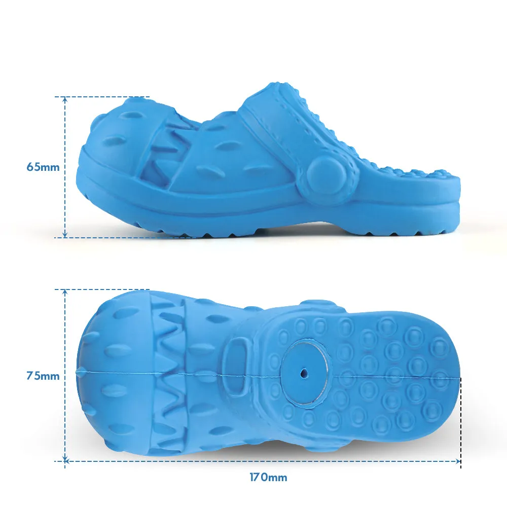 MASBRILL Squeaky Dog Toy Large Dog Chew Toys for Aggressive Chewers Rubber Dog Shoes Shape Toothbrush Toys