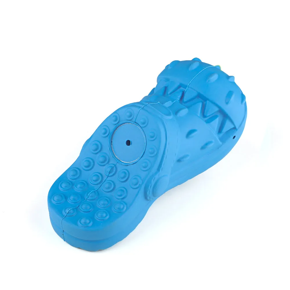 MASBRILL Squeaky Dog Toy Large Dog Chew Toys for Aggressive Chewers Rubber Dog Shoes Shape Toothbrush Toys