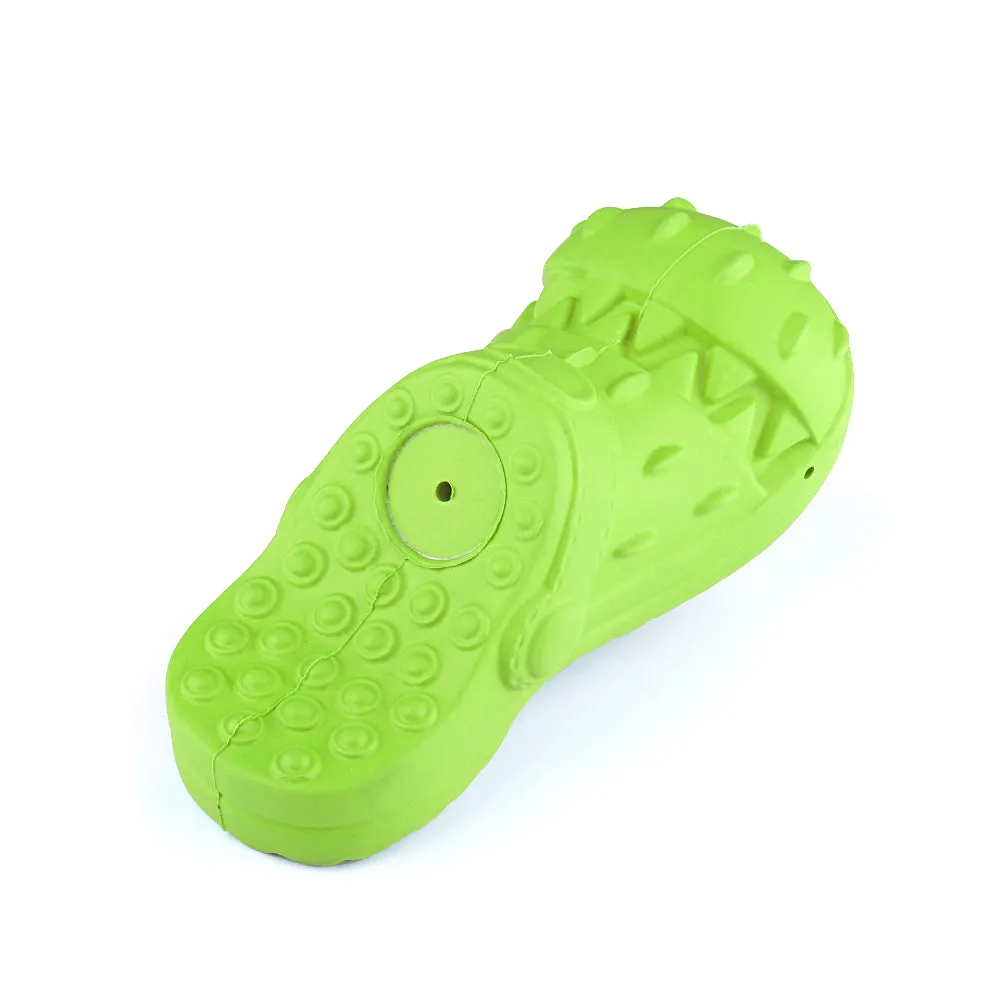 MASBRILL Squeaky Dog Toy Large Dog Chew Toys for Aggressive Chewers Rubber Dog Shoes Shape Toothbrush Toys