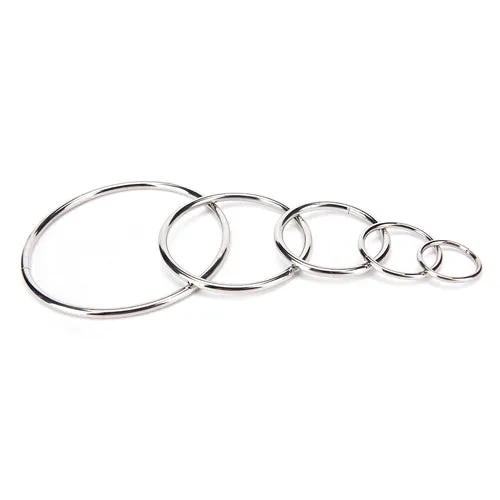 Metal Hoop Ring Dreamcatcher Craft - 15" Silver ((SECONDS))